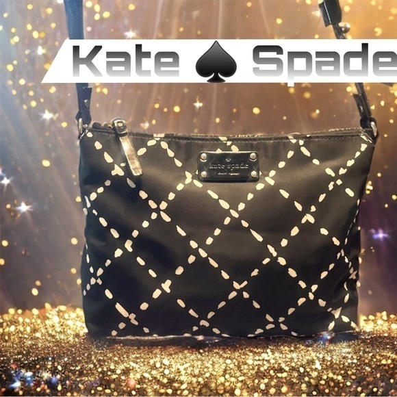 kate spade Handbags - Kate ♠️ Spade Kate NY Stevie Shoulder Hand Bag BLACK CREAM Patent EUC!!!